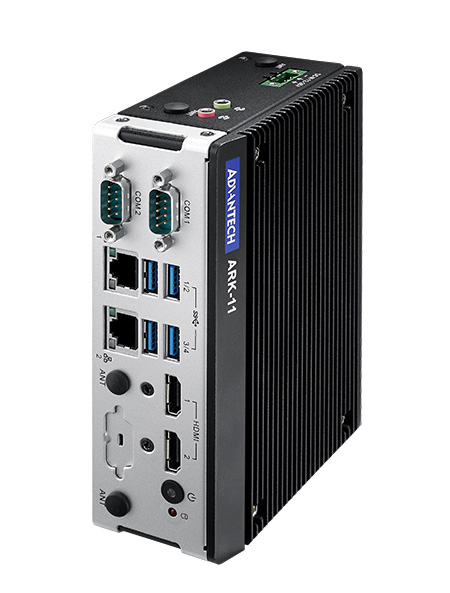 (Barebone/単品購入不可) Intel Celeron N3350 DC SoC with 4K Dual HDMI/Dual LAN/M.2 DIN-Rail Fanless Box PC